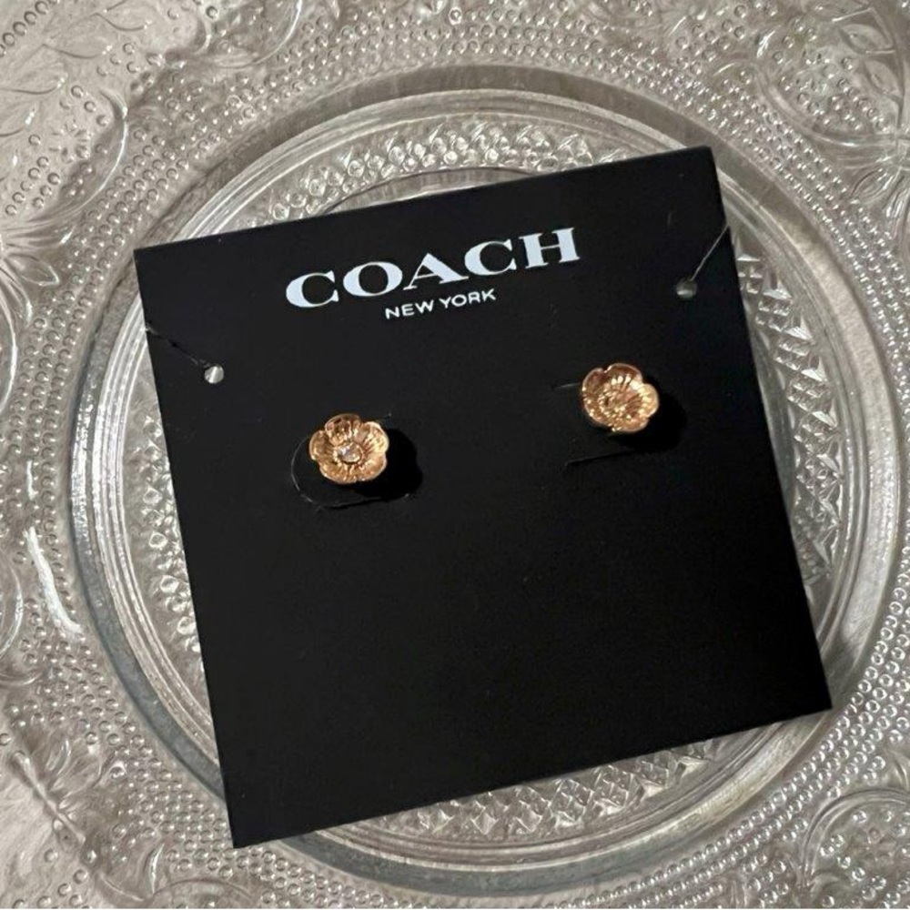 Coach Gold Classic Stud Earrings